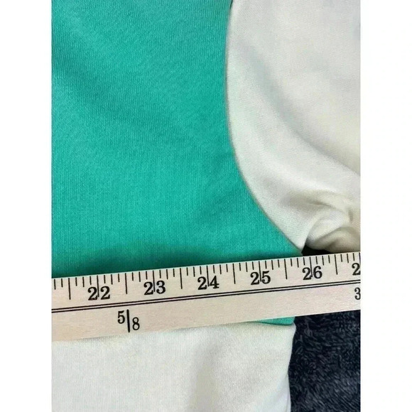 Lorna Jane Oversized Racer Sweatshirt Colorblock Women's L Green Blue Pullover - Picture 6 of 11